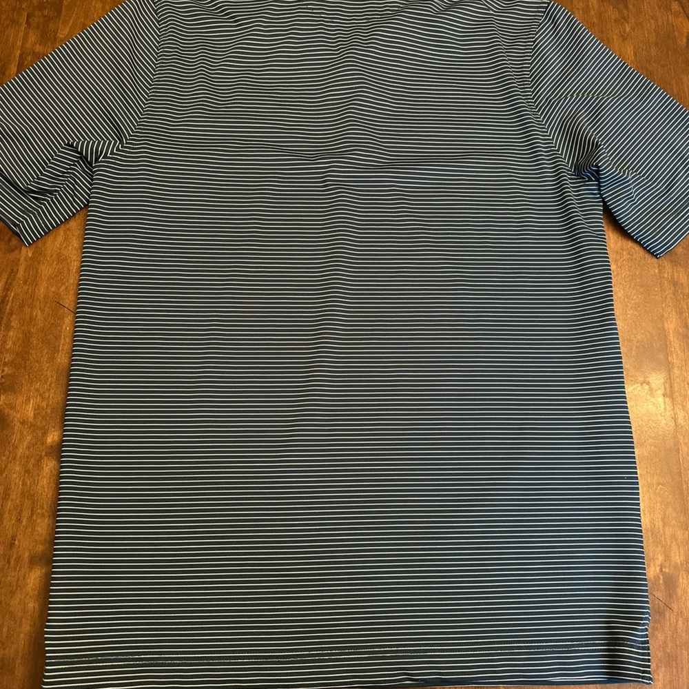 Bobby Jones x-h20 polo golf shirt logo the‎ legend green stripe golfing office - Picture 6 of 6